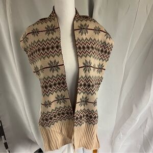 Timberland Shell Pink, Gray, and Maroon Knit Scarf‎ NWT